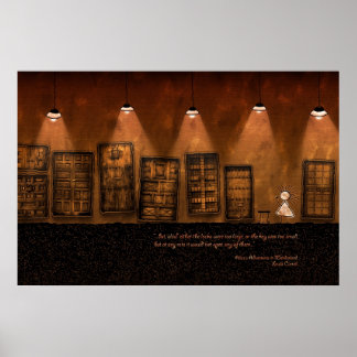 Alice in Wonderland - A Tiny Golden Key Poster