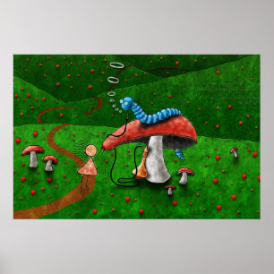 Alice in Wonderland - Advice From A Caterpillar Poster