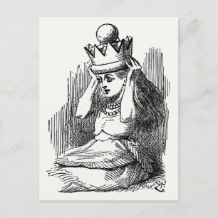 Alice in Wonderland - Alice Finds the Golden Crown Postcard