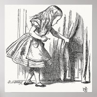 Alice in Wonderland - Alice Looking for the Door