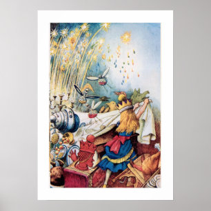 Alice in Wonderland Alice Victory Vintage Poster