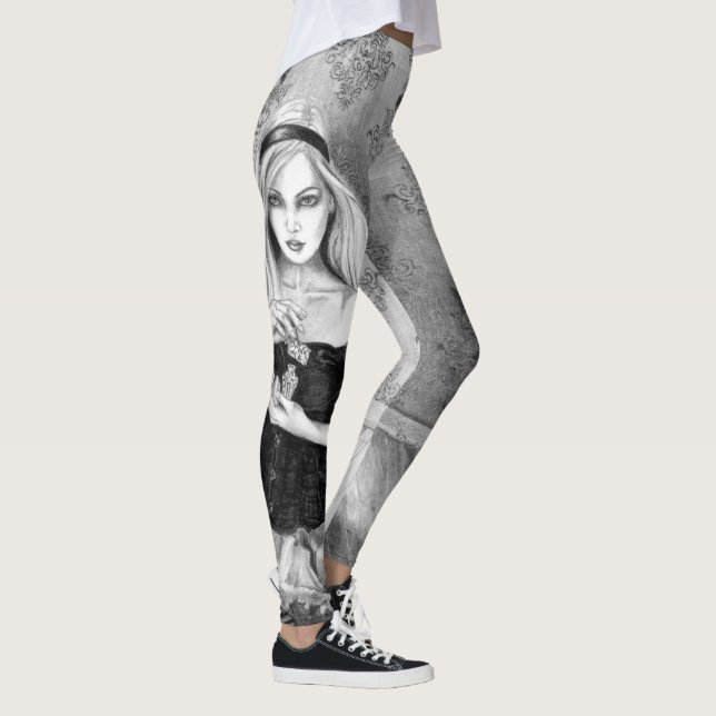 Alice In Wonderland All Over Leggings (Right)