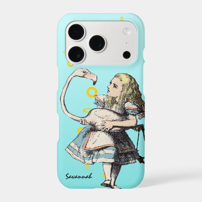 Alice In Wonderland and A Flamingo (Back)