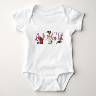 Alice in Wonderland and Friends Baby Bodysuit
