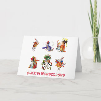 Alice in Wonderland and Friends Card