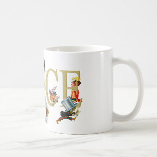 ALICE IN WONDERLAND AND FRIENDS COFFEE MUG