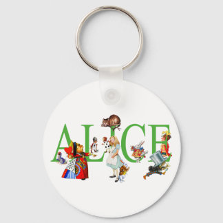ALICE IN WONDERLAND AND FRIENDS KEY RING