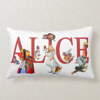 Alice in Wonderland and Friends Lumbar Cushion