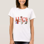 Alice in Wonderland and Friends T-Shirt<br><div class="desc">Alice in Wonderland and Friends,  including the Mad Hatter,  the Queen of Hearts,  the Duchess,  the Caterpillar,  the Cheshire Cat,  the White Rabbit and the Cardmen</div>
