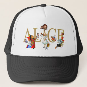 ALICE IN WONDERLAND AND FRIENDS TRUCKER HAT