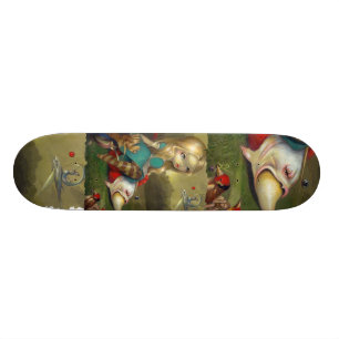 Alice in Wonderland and the Bosch Birds SKATEBOARD