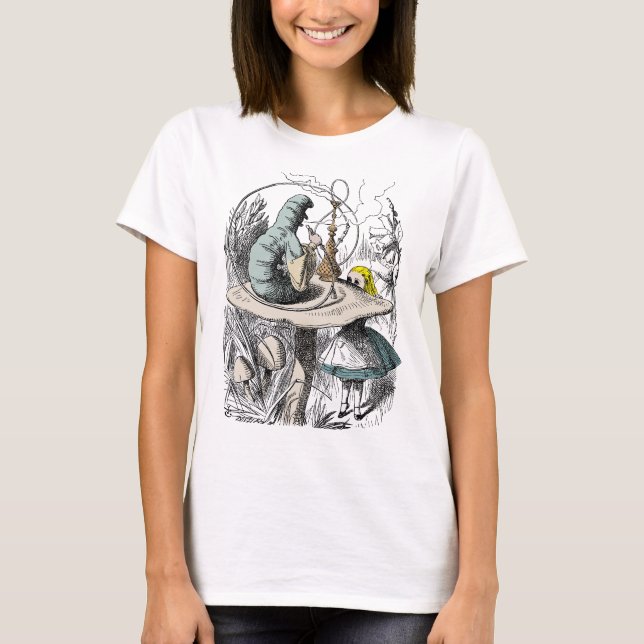 Alice in Wonderland and the Catapillar T-Shirt (Front)