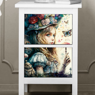 Alice in Wonderland and the Magic Mushrooms Tissue Paper