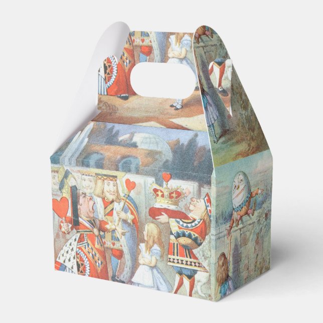 Alice in Wonderland and Through the Looking Glass  Favour Box (Front Side)