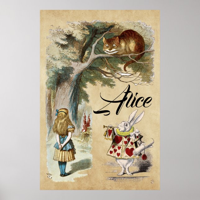  Alice in Wonderland Art Print, Herald - ALICE Poster (Front)