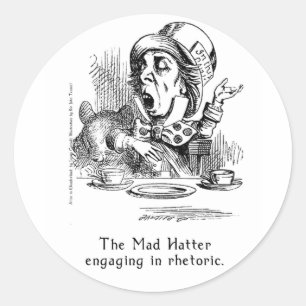 Alice in Wonderland Art Stickers in 2 Sizes