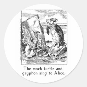 Alice in Wonderland Art Stickers in 2 Sizes