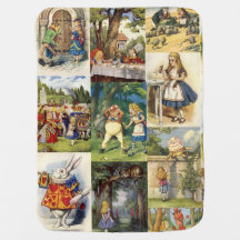 Alice in Wonderland Baby Blanket