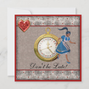 Alice in Wonderland Baby Shower Tea Party Invites