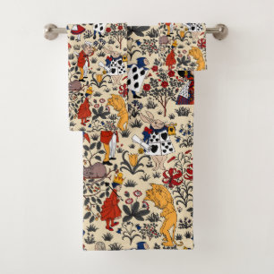 Alice in Wonderland Bath Towel Set