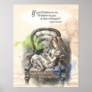 Alice in Wonderland "Believe" Poster