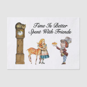 Alice In Wonderland Better With Friends Tissue Paper