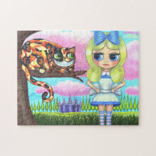 Alice in Wonderland Big Eye Doll Cheshire Cat Jigsaw Puzzle