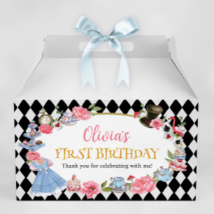 Alice in Wonderland Birthday Favour Box