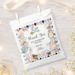 Alice in Wonderland Birthday High Tea Party  Favour Bag