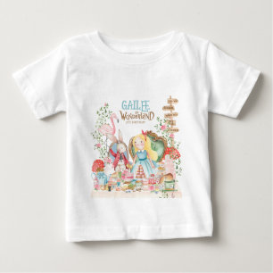 Alice in Wonderland Birthday Party Baby T-Shirt