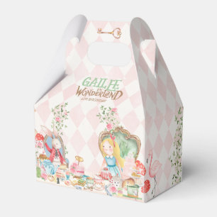 Alice in Wonderland Birthday Party Favor Box