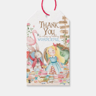 Alice in Wonderland Birthday Party Gift Tags