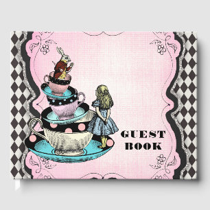 Alice in Wonderland Birthday Party Guest Book