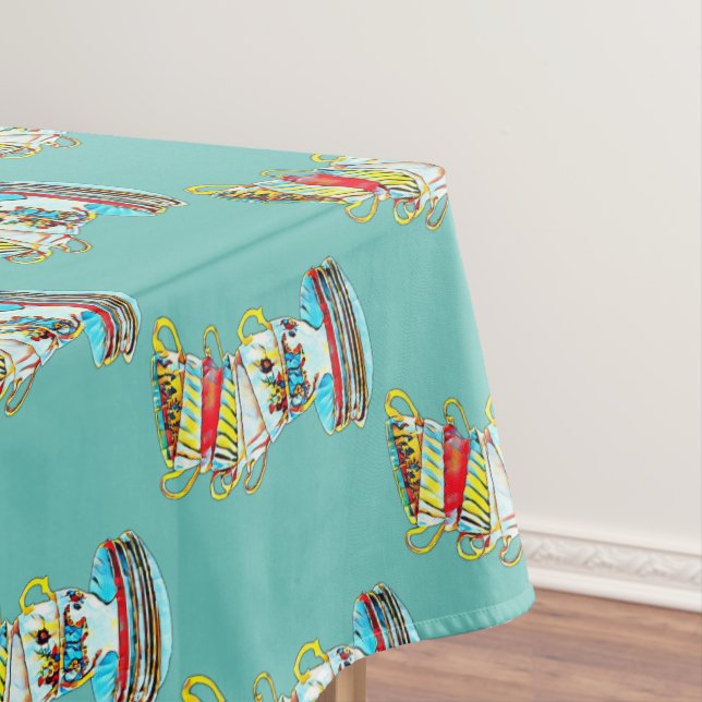 Alice in Wonderland Birthday Party  Tablecloth (In Situ)