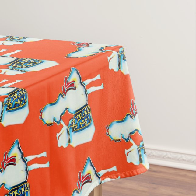 Alice in Wonderland Birthday Party  Tablecloth (In Situ)