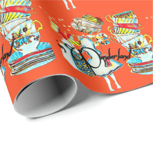 Alice in Wonderland birthday party   Wrapping Paper