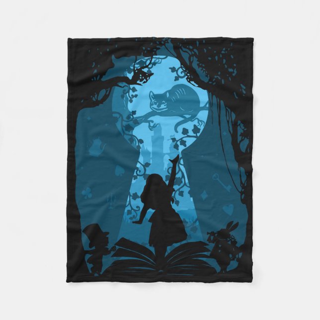 Alice in Wonderland Book Lover Throw Blanket (Front)
