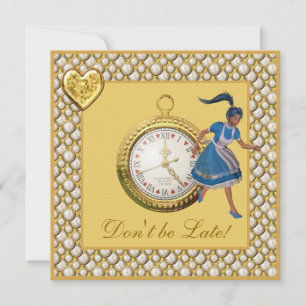 Alice in Wonderland Bridal Shower Tea Party Invitation