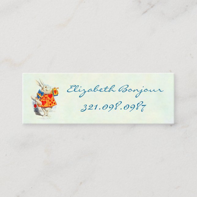 Alice in Wonderland ~ Business & Calling Card (Front)