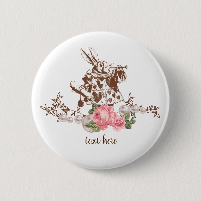 alice in wonderland Button (Front)