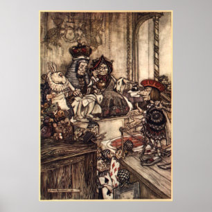 Alice In Wonderland by Arthur Rackham Poster