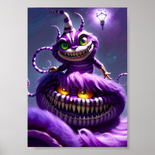 Alice in wonderland cat poster