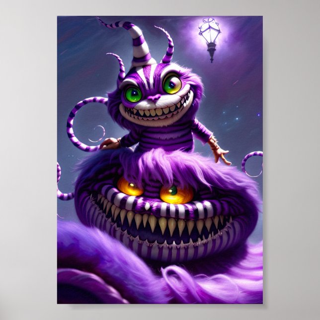 Alice in wonderland cat poster (Front)