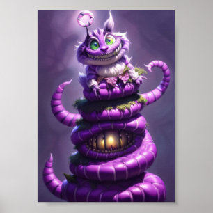 Alice in wonderland cat poster