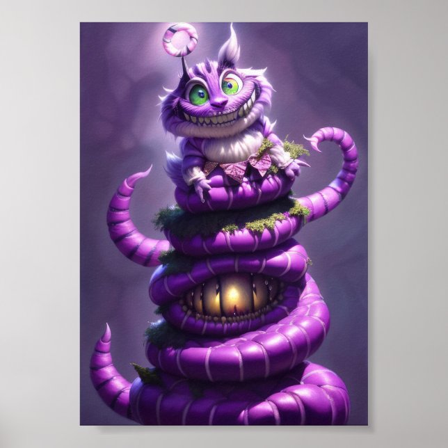 Alice in wonderland cat poster (Front)