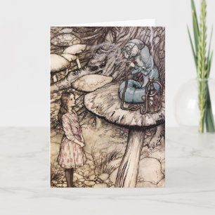 Alice in Wonderland Caterpillar Greeting Card