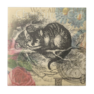 Alice in Wonderland Caterpillar: Original Tenniel  Ceramic Tile