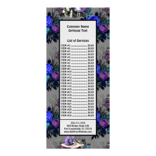 Alice in Wonderland Caterpillar Smoking Flowers Rack Card