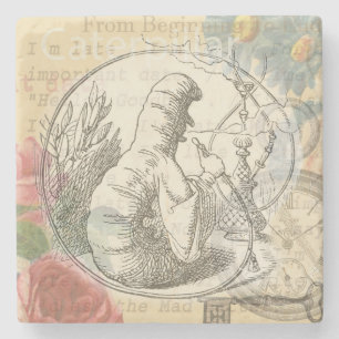 Alice in Wonderland Caterpillar Stone Coaster