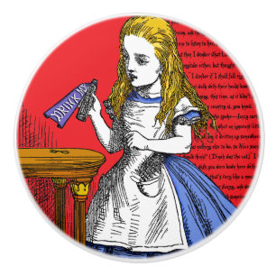 +{ +Alice in Wonderland }+ Ceramic Knob